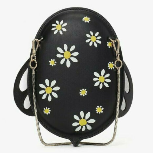 NWT Kate Spade Buzz Bee Crossbody with Floral Daisy Print Novelty Handbag Purse - Picture 2 of 6